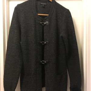 Womens Cynthia Rowley Black Cable Knit Sweater